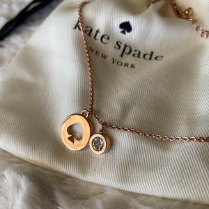 Kate Spade - Rose Gold Spot the Spade Charm Necklace